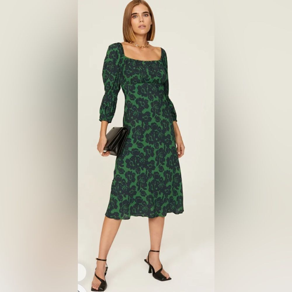 Peter Som Scoop Neck Midi Dress Size 6